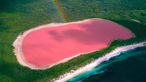 Pink Lakes in Australia