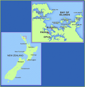 Bay of Islands New Zealand Map