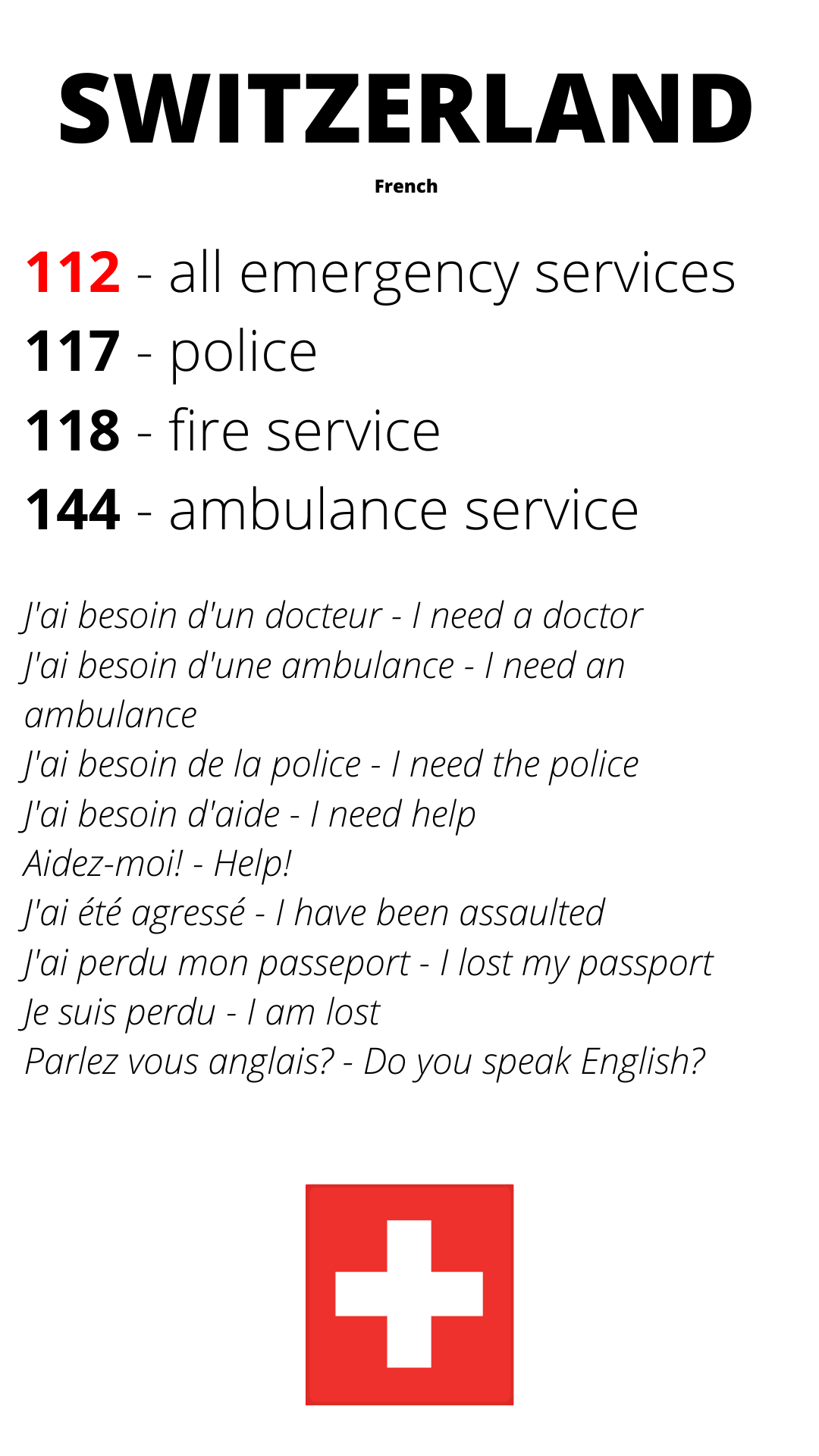 Emergency Numbers You Should Know in Switzerland Traveladvo