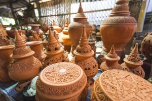 Koh Kret Island Floating Market pottery