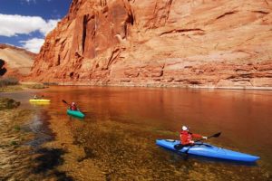 Kayaking in River Colorado