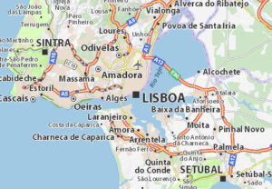 Sintra Portugal Map