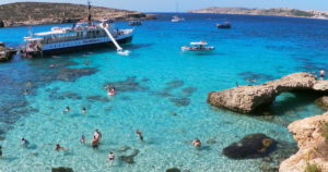 The Blue Lagoon in Comino Island