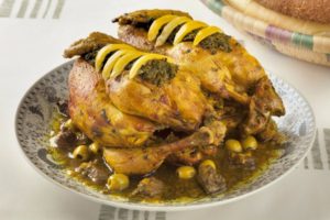 Chicken with preserved lemon and olives