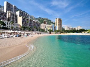 Sunbathe on Larvotto Beach Monaco