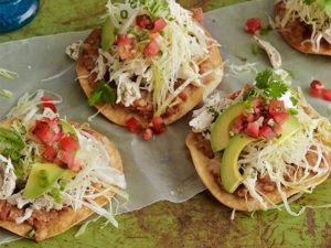 Tostadas Mexican Street food