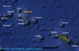 Bora Bora in Society Islands in French Polynesia