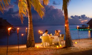 Romantic Dinner in Bora Bora