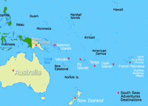 What major country is Bora Bora near?