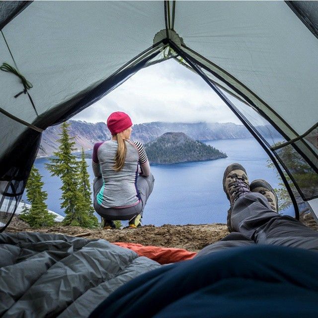 Backcountry Crater Lake Camping