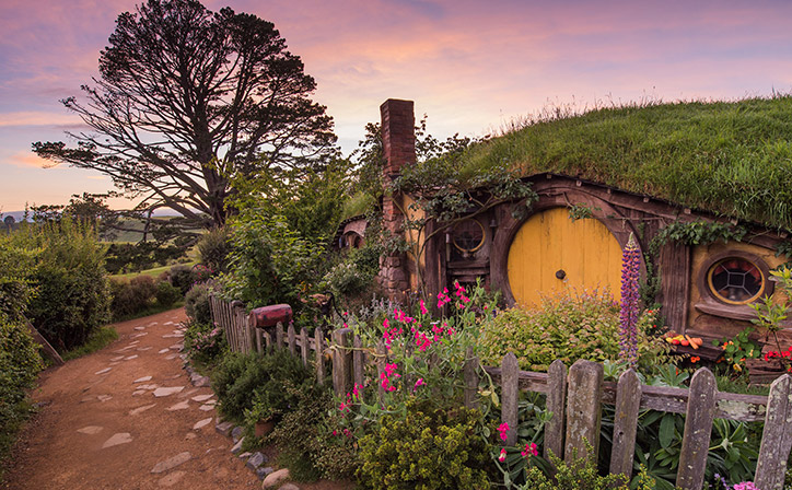 Hobbiton Movie Set in Rotorua North Island NZ