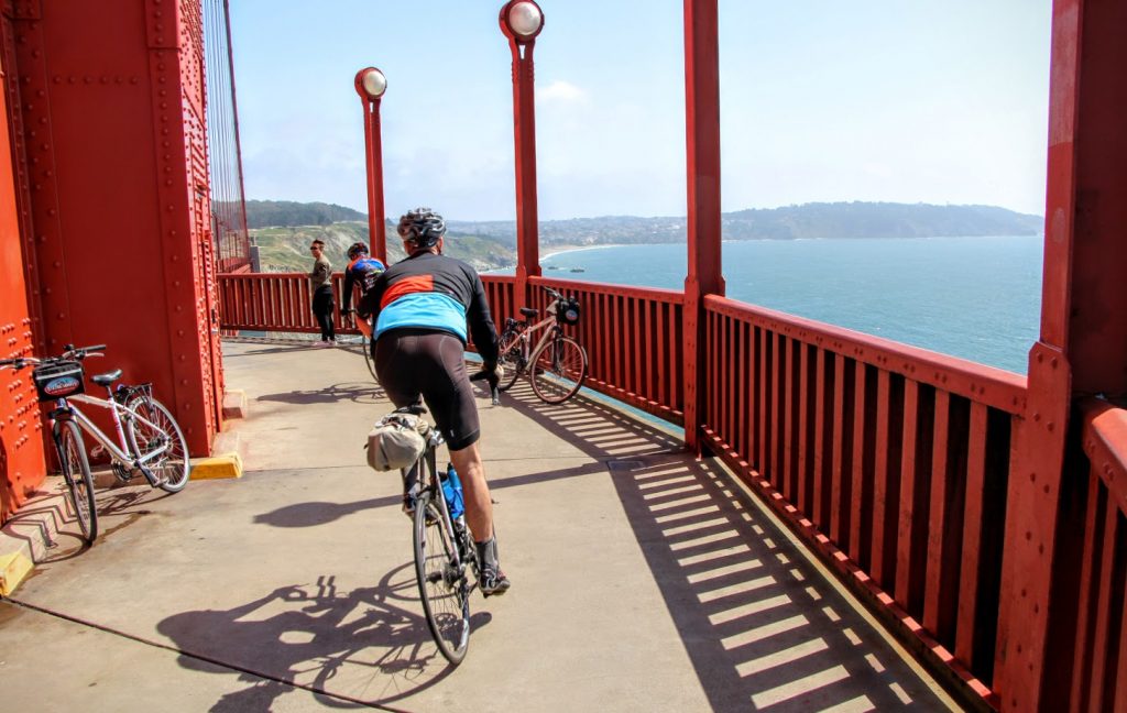 Cycle across the Golden Gate Bridge