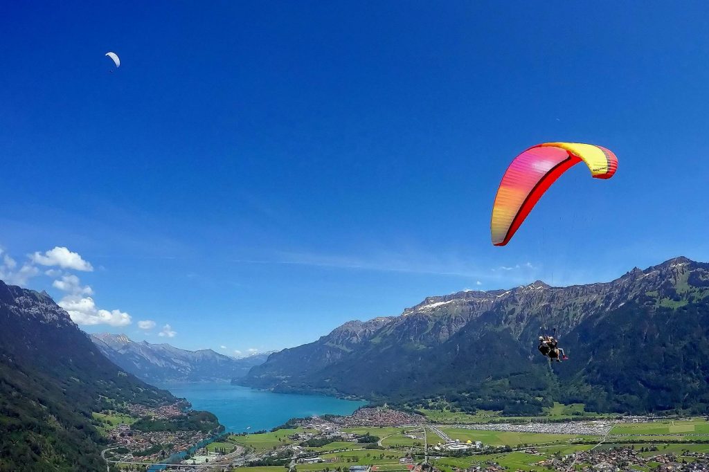 Interlaken in Switzerland Paragliding