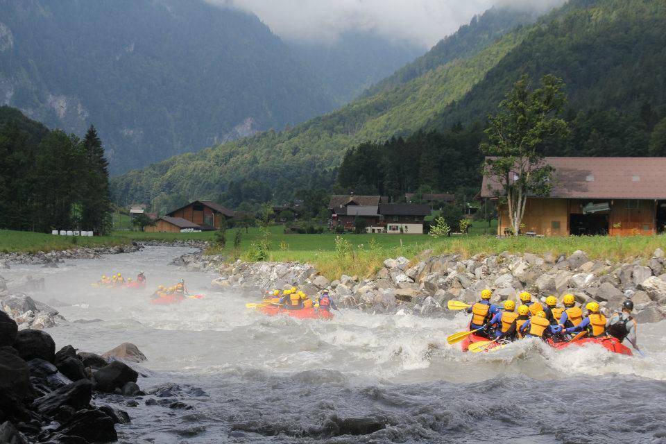 White Water Rafting on LÜtschine River in Interlaken