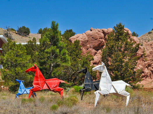Things to Do in New Mexico Origami in the Garden