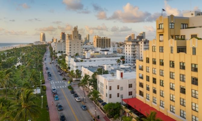 Art Deco Historic District Miami FL