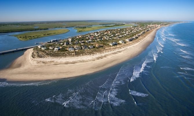 Aerial view Isle of Palms