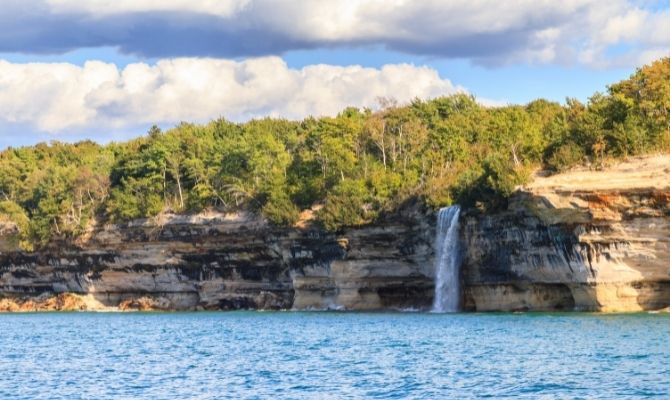 Waterfalls in Michigan Spray Falls
