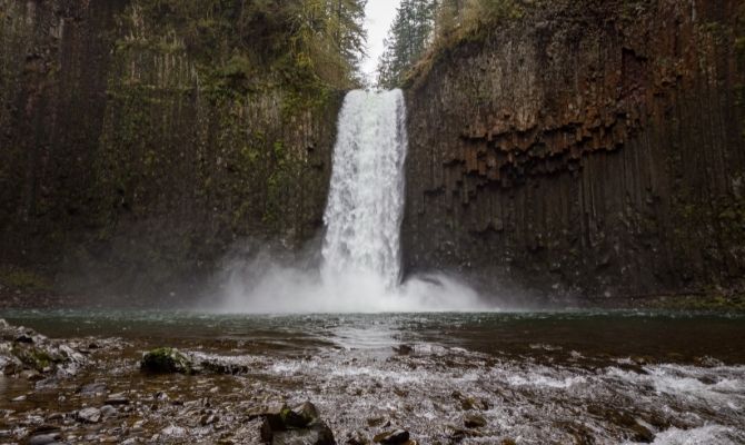 Waterfalls in Oregon Abiqua Falls, Scott Mills