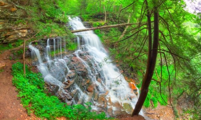 Waterfalls in Pennsylvania Ganoga Falls, Ricketts Glen State Park