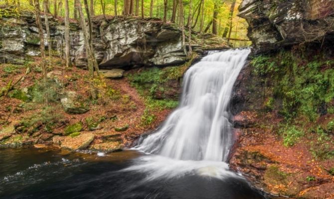Waterfalls in Pennsylvania Sullivan Falls, Benton