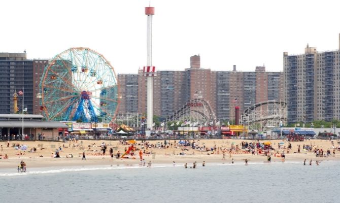 Beaches in New York Coney Island Beach, Brooklyn