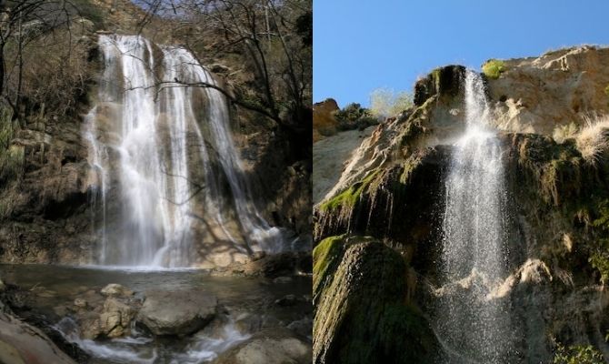 Waterfalls in California Escondido Falls, Malibu