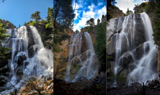 Waterfalls in California Grizzly Falls, Sequoia and Kings Canyon National Park