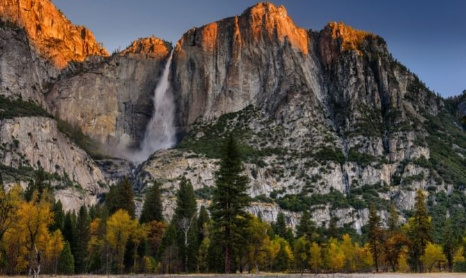 Waterfalls in California Yosemite Falls, Yosemite National Park
