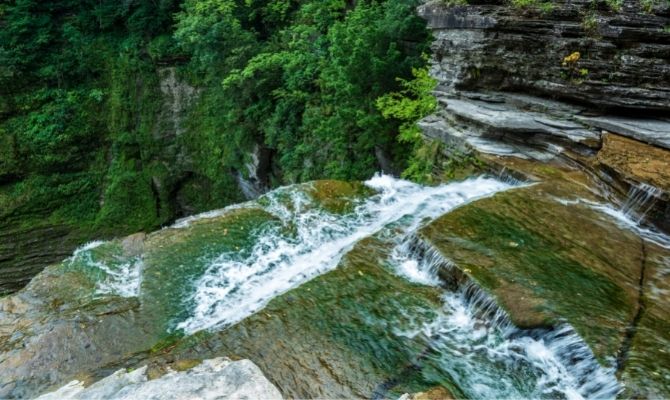 Waterfalls in New York Enfield Falls, Robert H Treman State Park