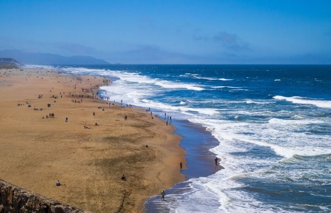 Beaches in San Francisco Ocean Beach