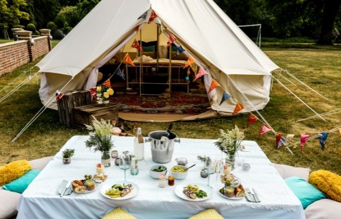 Go glamping instead of camping