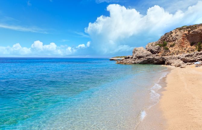 Beaches in Albania Drymades Beach, Himarë