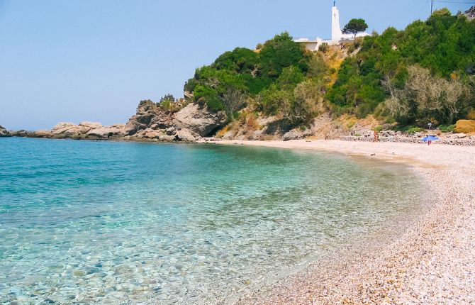 Beaches in Albania Potami Beach, Himarë