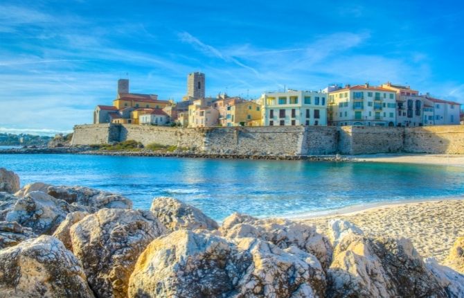 Beaches in Antibes, French Riviera