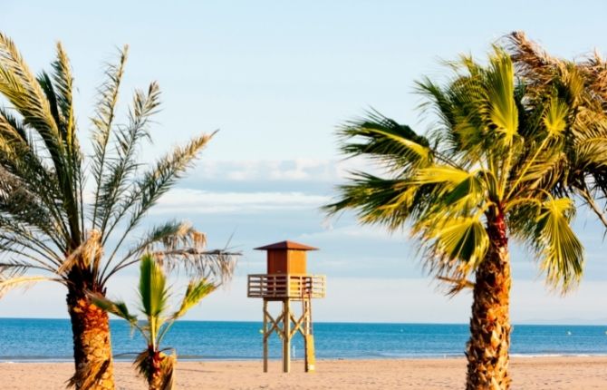 Beaches in France Narbonne Plage