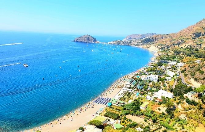 Beaches in Italy Ischia Island