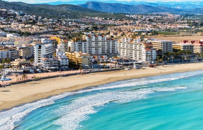 Beaches in Spain Benicassim, Costa del Azahar