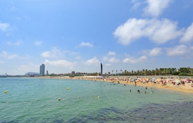 Beaches in Spain Bogatell Beach, Barcelona