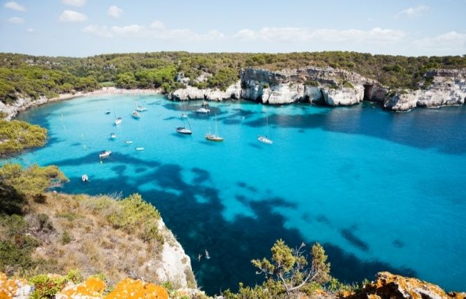 Beaches in Spain Cala Macarella