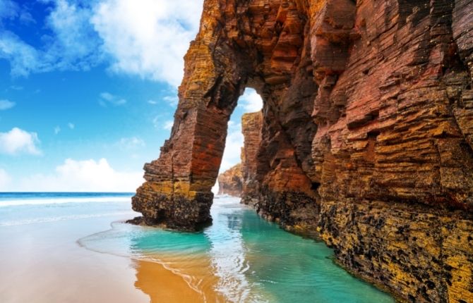 Beaches in Spain Playa de As Catedrais, Galicia