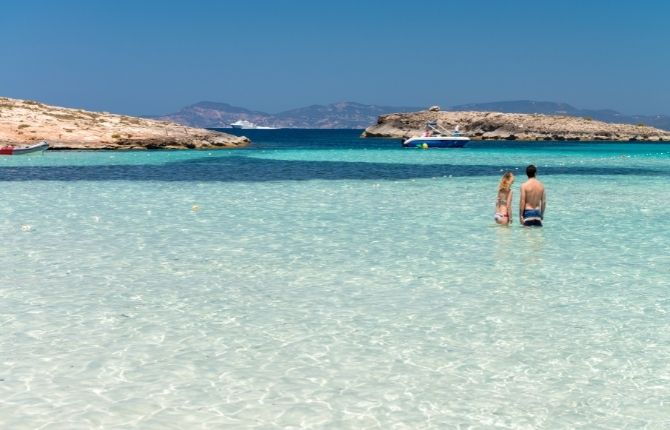 Platja de Ses Illetes, Sant Francesc Xavier