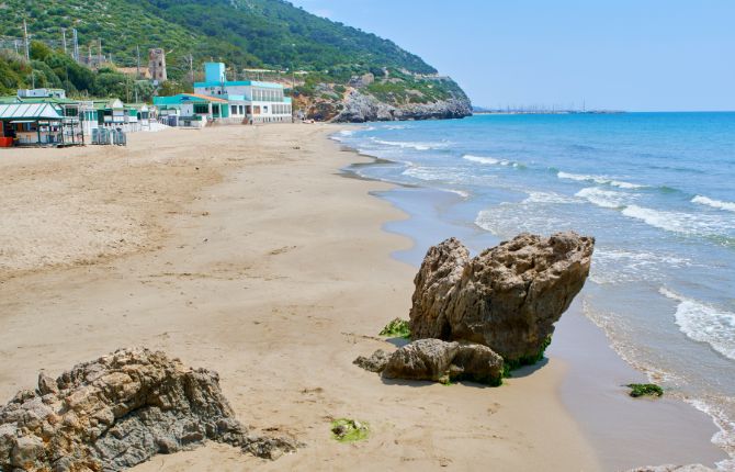 Beaches in Barcelona Garraf Beach