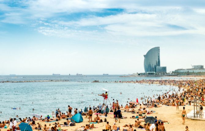 San Sebastia Beach, Barcelona