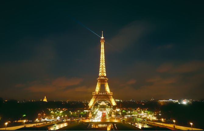 The Eiffel Tower at Night