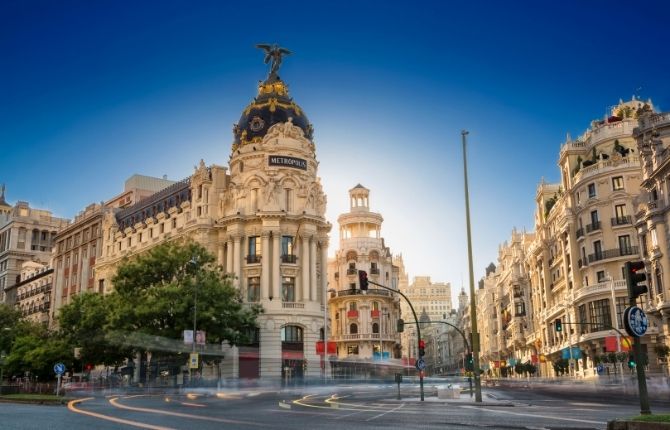 Gran Vía Madrid Spain