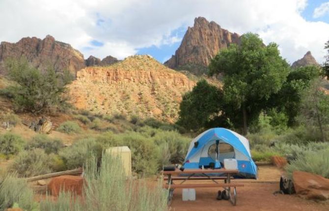 Watchman Campground Zion National Park