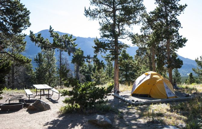 Longs Peak Campground Rocky Mountain NP