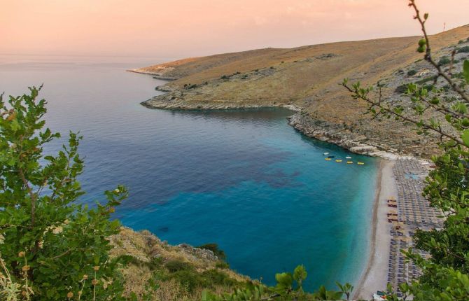 Beaches in Albania Llamani Beach, Himarë