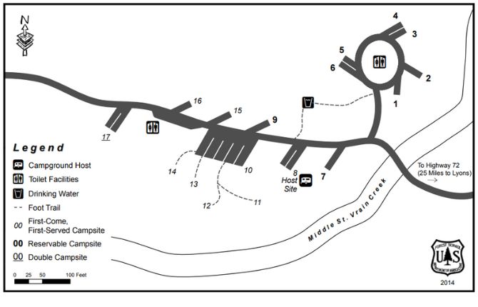 Peaceful Valley Campground Map